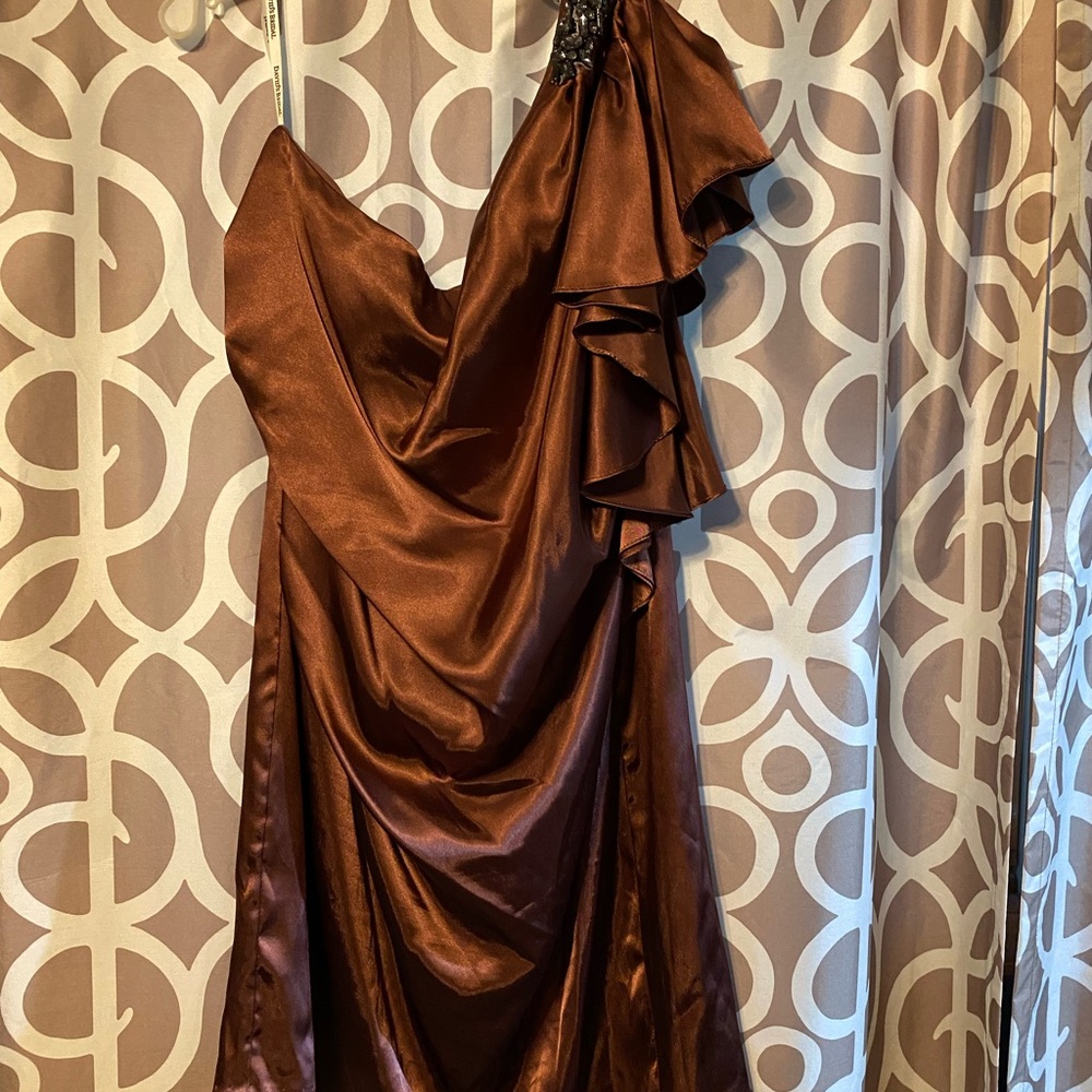 David’s Bridal One Shoulder Dress